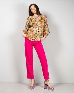 Pantaloni eleganti cu talie inalta 24MAB07013