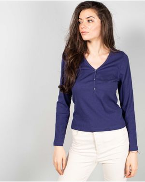 Bluza cu decolteu si nasturi partiali N241673001