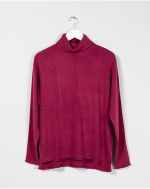 Pulover tricotat cu guler inalt 25MKF02231