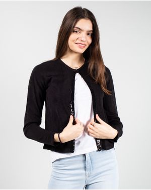 Cardigan tricotat cu paiete-25MKF02232
