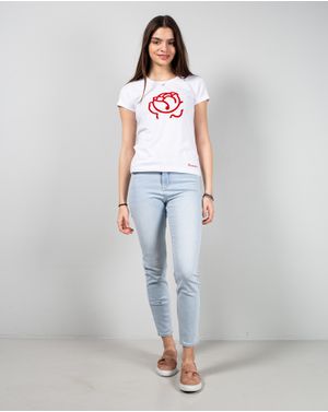 Jeans cu talie inalta 25YEL30005