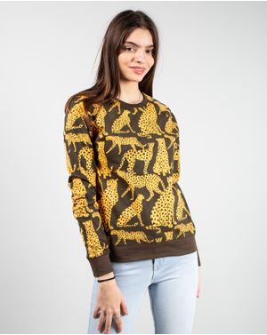 Bluza din bumbac cu maneca lunga si imprimeu N241614002