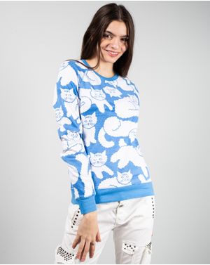 Bluza din bumbac cu maneca lunga N241614003