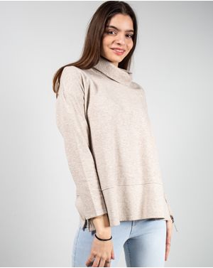 Bluza din bumbac cu guler inalt N241667008