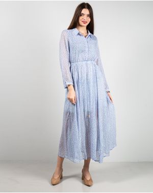Rochie cu animal print cu nasturi 24MAB07019
