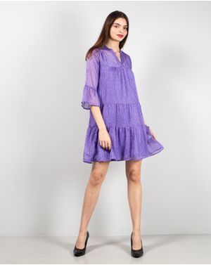 Rochie cu dublura si maneci trei sferturi 24MAB07020