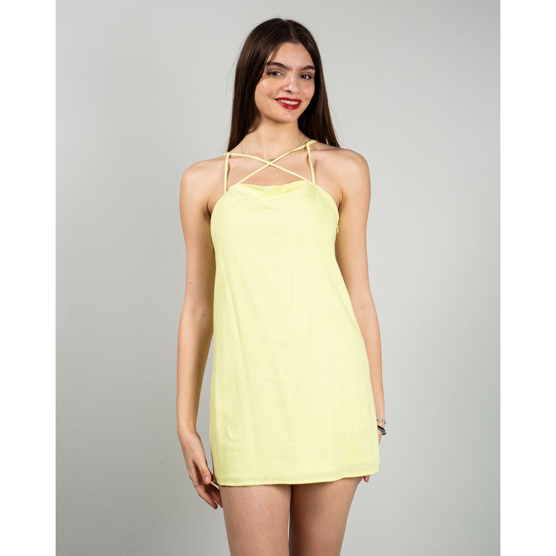 Rochie-scurta-cu-bretele-reglabile-25YEL34055