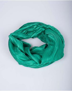 Esarfa verde creponata