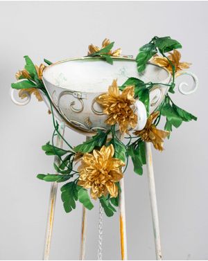 Flori aurii artificiale decorative