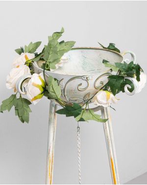 Flori artificiale decorative trandafiri albi