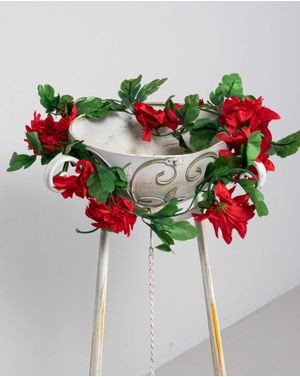 Flori rosii artificiale decorative