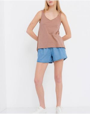 Top casual Funky Buddha din bumbac 25ALX01005
