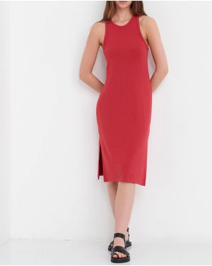 Rochie uni Funky Buddha cu fante laterale 25ALX01117