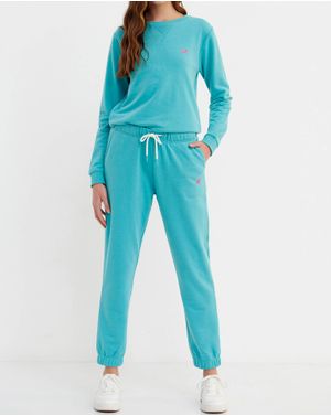 Pantaloni de trening Funky Buddha cu buzunare si talie elastica 25ALX01359