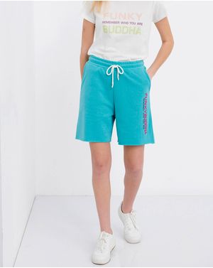 Pantaloni scurti Funky Buddha cu snur in talie 25ALX01397