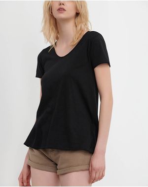 Tricou uni Funky Buddha din bumbac 25ALX01424