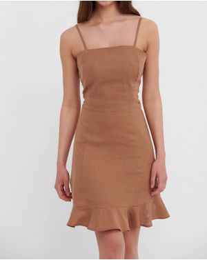 Rochie scurta Funky Buddha cu bretele subtiri 25ALX01010