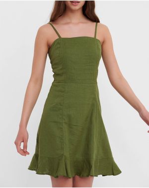 Rochie clos Funky Buddha cu bretele 25ALX01143