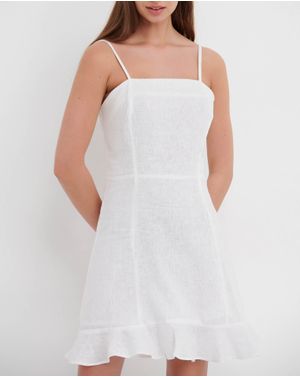 Rochie scurta Funky Buddha cu volane 25ALX01184