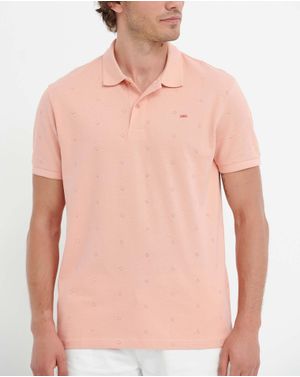 Tricou polo Funky Buddha din bumbac 25ALX01235
