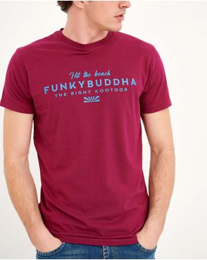 Tricou Funky Buddha din bumbac cu maneca scurta 25ALX01255