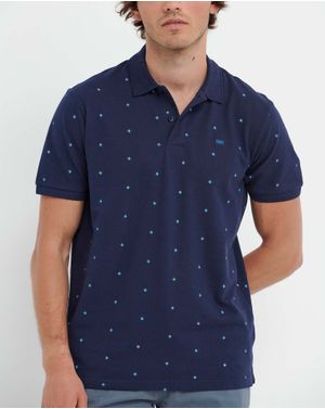 Tricou polo Funky Buddha din bumbac 25ALX01303
