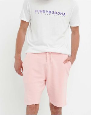 Pantaloni scurti Funky Buddha din bumbac cu buzunare 25ALX01344