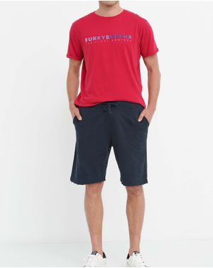 Pantaloni scurti Funky Buddha din bumbac 25ALX01349