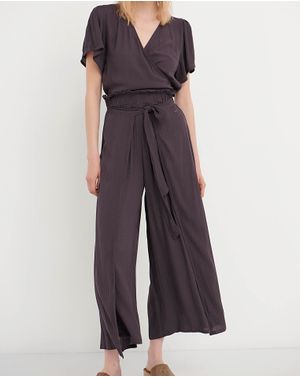 Pantaloni petrecuti Funky Buddha cu talie elastica 25ALX01426