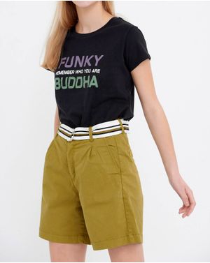 Pantaloni scurti Funky Buddha cu buzunare laterale 25ALX01432
