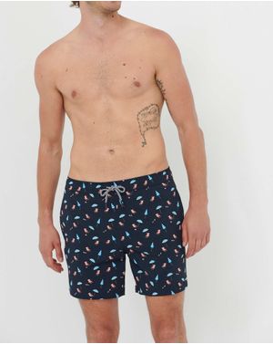 Sort Funky Buddha cu talie elastica 25ALX01241