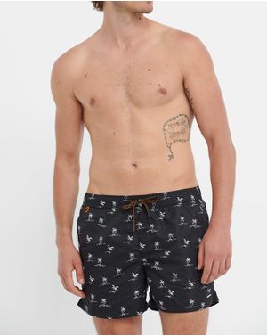 Sort Funky Buddha cu imprimeu 25ALX01244