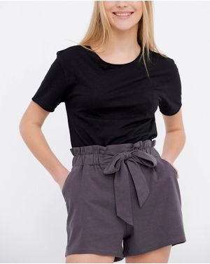 Pantaloni scurti Funky Buddha cu talie elastica 25ALX01310
