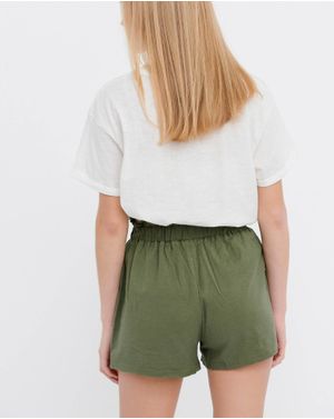 Pantaloni scurti Funky Buddha cu talie elastica 25ALX01362