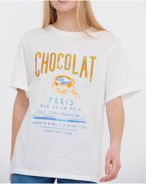 Tricou Funky Buddha din bumbac cu imprimeu 25ALX01101