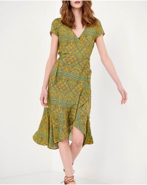 Rochie midi Funky Buddha cu imprimeu 25ALX01144