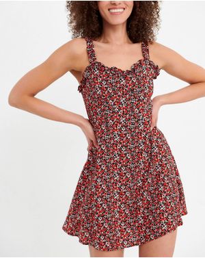 Rochie scurta Funky Buddha cu bretele 25ALX01169