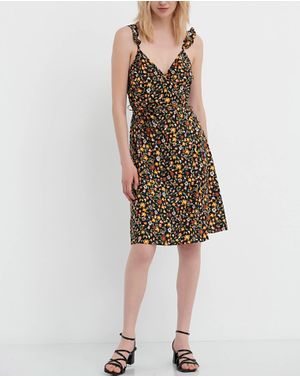 Rochie scurta Funky Buddha cu decolteu 25ALX01170
