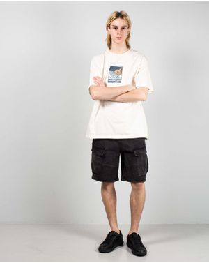 Pantaloni scurti din denim cu buzunare laterale 25YEL20020