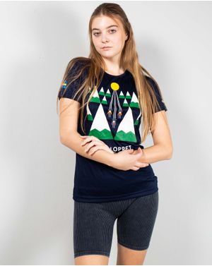 Tricou sport subtire cu imprimeu 25ITT01006