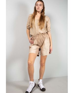 Pantaloni subtiri din bumbac cu talie elastica 25YEL33021