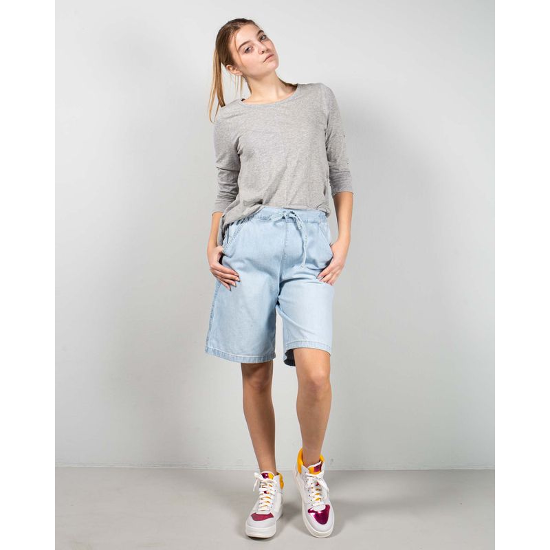 Pantaloni-scurti-din-denim-cu-snur-in-talie-25YEL33013