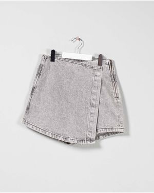 Fusta pantalon din denim 25YEL33033