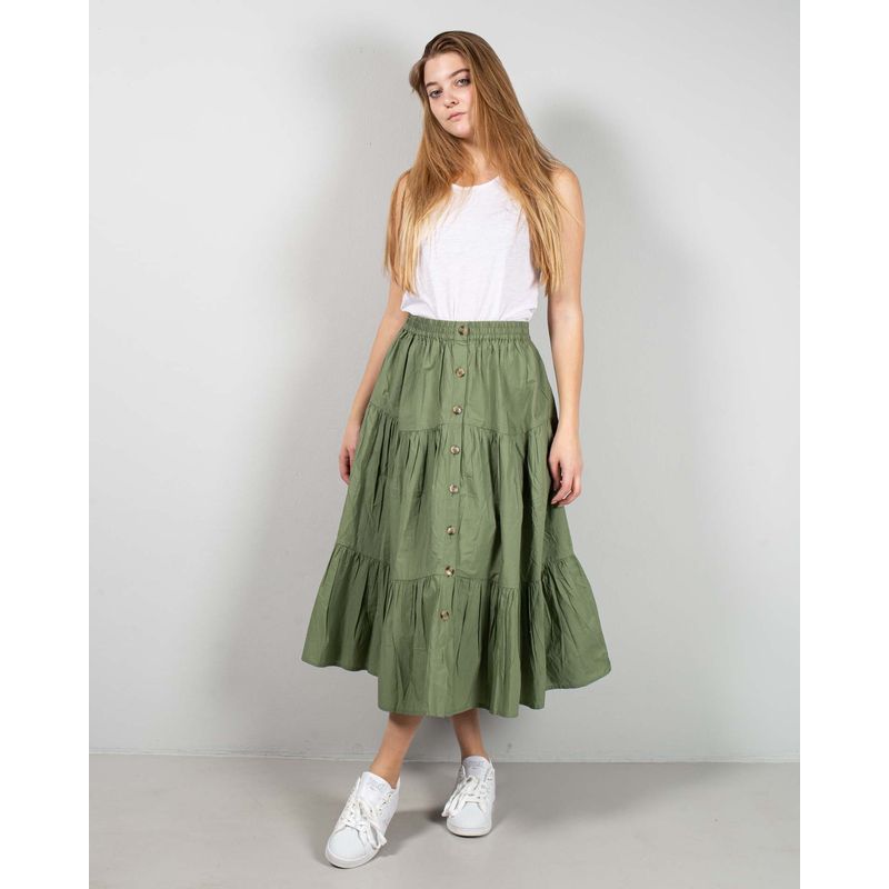 Fusta-uni-din-bumbac-cu-nasturi-N241660001