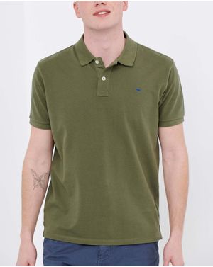 Tricou casual din bumbac cu guler 25ALX01401