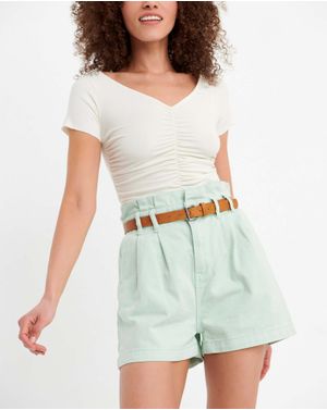 Pantaloni scurti Funky Buddha din bumbac 25ALX01297