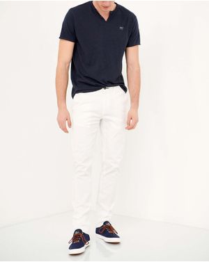 Pantaloni casual Funky Buddha din bumbac 25ALX01374