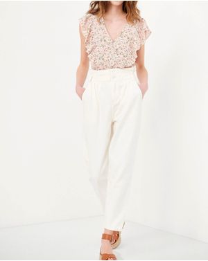 Jeans Funky Buddha cu talie inalta 25ALX01273