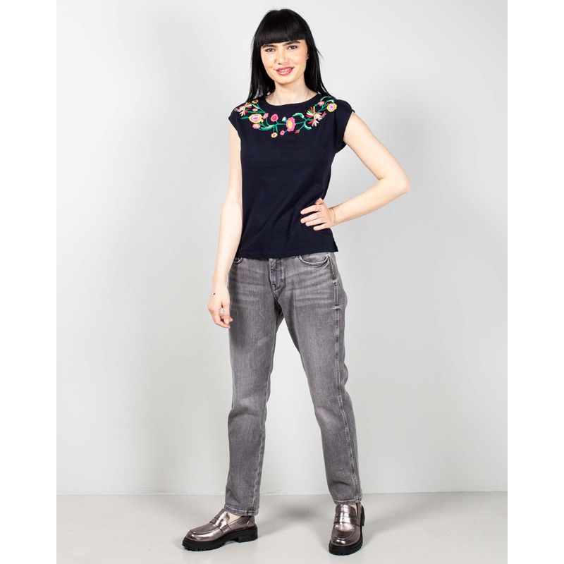 Tricou-din-bumbac-cu-model-brodat-N240664015