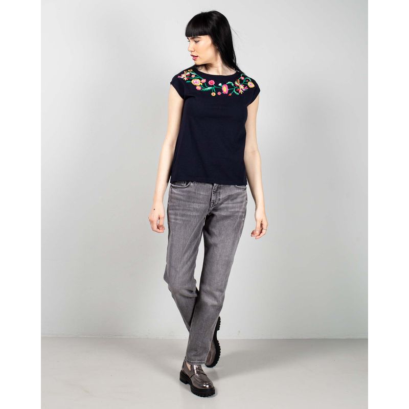 Tricou-din-bumbac-cu-model-brodat-N240664015